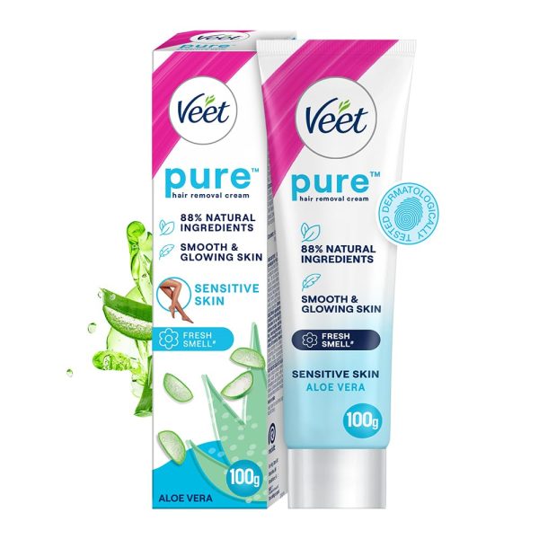 Veet Pure Hair Removal Cream for Women For Sensitive Skin – 100g