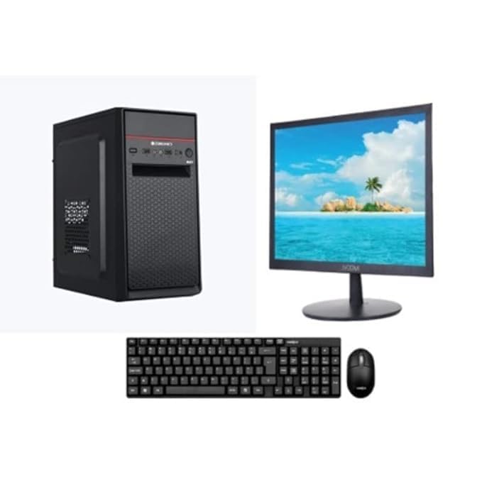 Desktop Assembled Core i5 2nd Gen(16 GB DDR3/1 TB/256 GB SSD/Windows 10 Pro/20 Inch Screen/Assembled PC) with MS Office/WiFi and Bluetooth (Multicolor, 45 cm x 55 cm x 15 cm, 5 kg)