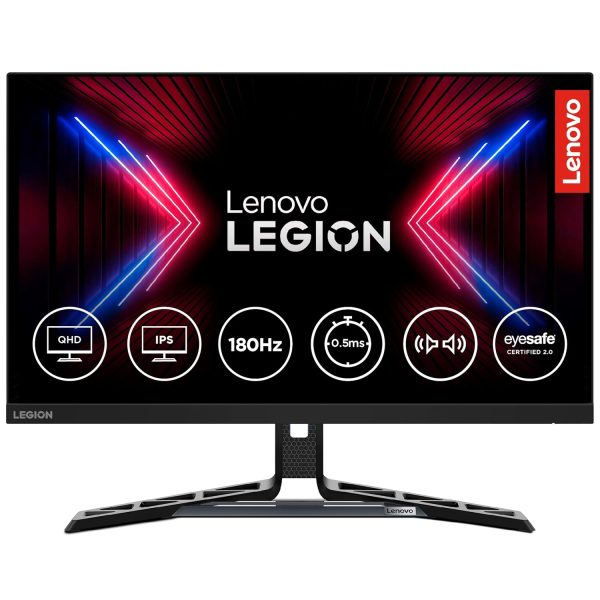 Lenovo Legion R27q-30 | 27 Inch (68.58cm) 165Hz 2K QHD Gaming Monitor | 0.5ms, AMD FreeSync, 99%sRGB, 90% DCI-P3, 3Wx2 Speaker, 2xHDMI, 1xDP|Tilt, Swivel, Pivot, Height Adjust Stand, Black, 67B4GAC1IN
