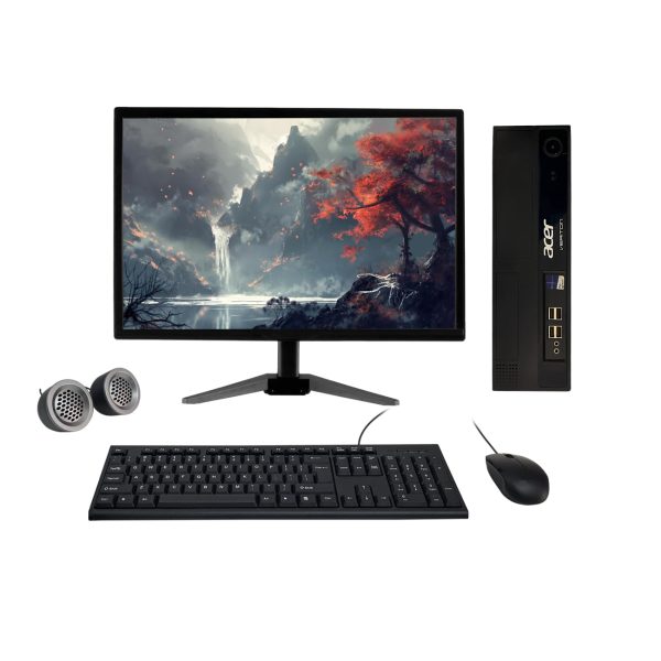 (Refurbished) Acer Veriton 19″ HD All-in-One Desktop Computer Set (Intel i5 4th Gen| 8 GB RAM| 500 GB HDD| 19″ HD LED Monitor| KB & Mouse| Speakers| WiFi| Windows 10 Pro| MS Office)