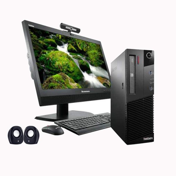 (Renewed) Lenovo ThinkCenter 19 inch, All in One Desktop Set ( Intel i5 2400, 8GB, 500GB HDD, 19 inches HD Monitor, Keyboard, Mouse, HD Webcam, Mic, Speakers, Wifi), Windows 10 Pro, MS Office