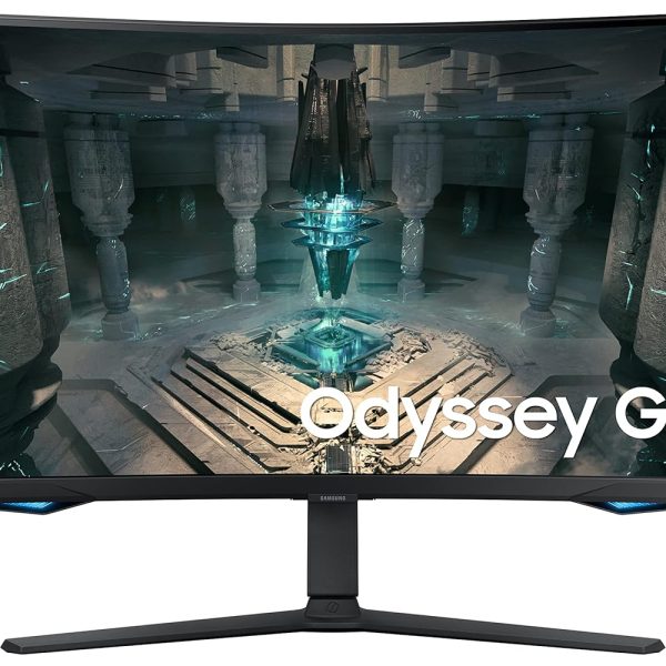 Samsung 32-inch(81.28 cm) QHD Curved Odyssey G6 Gaming Monitor, 240 Hz, Smart TV App, 1 ms GTG, Height Adjustable, Core Sync & Core Light, AMD FreeSync Premium Pro (LS32BG650EWXXL, Black)