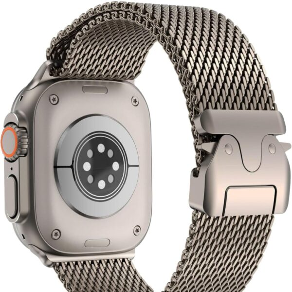 Parachute-Style Stainless Steel Metal Strap